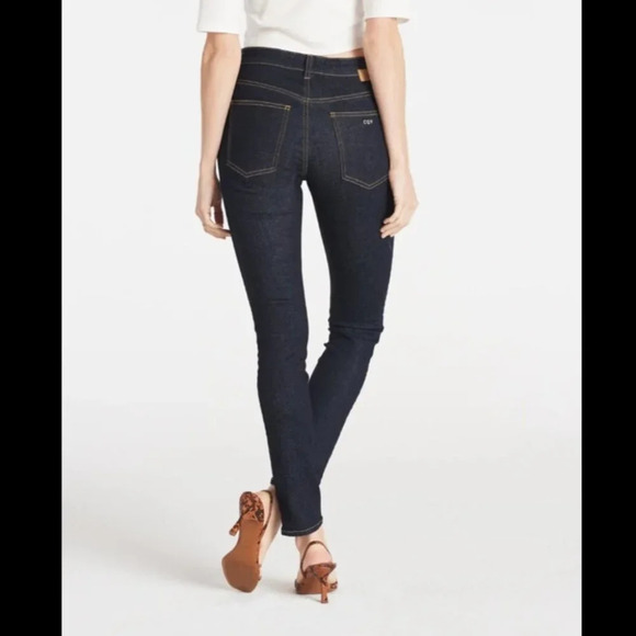 CQY High Rise Skinny PALME CLARITY Dark  Indigo Jeans - Picture 2 of 16